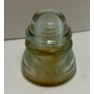 Hemingray Vintage Glass Insulator No 42 Clear‎ Drip Edge Made in USA Industrial